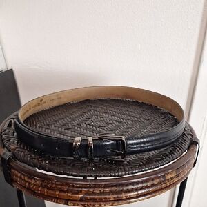 Mezlan Sz 38 Black Leather Belt